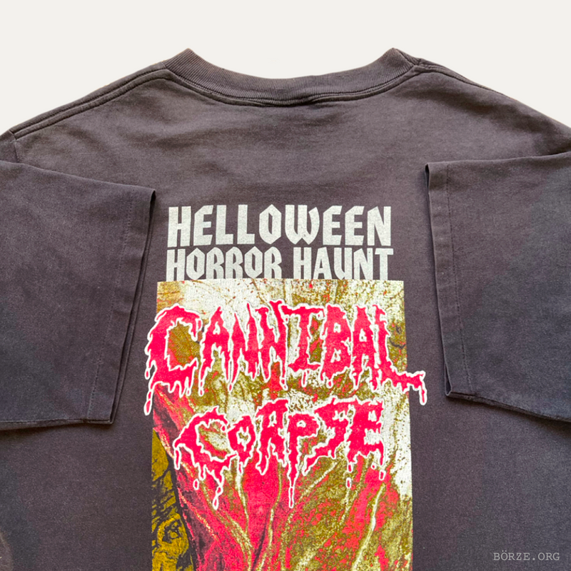1994 CANNIBAL CORPSE THE BLEEDING HELLOWEEN HORROR HAUNT TOUR T-SHIRT