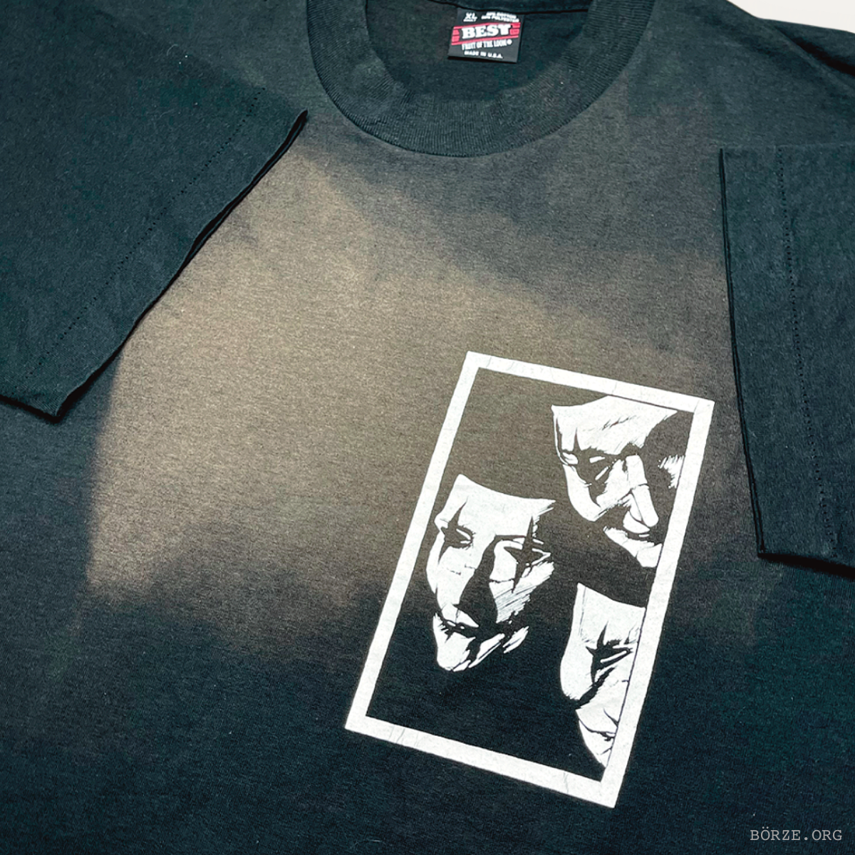 1994 JAMES O'BARR 'THE CROW' GRAPHIC NOVEL PAPER GOLD EVENT KITCHEN SINK PRESS VINTAGE T-SHIRT XL