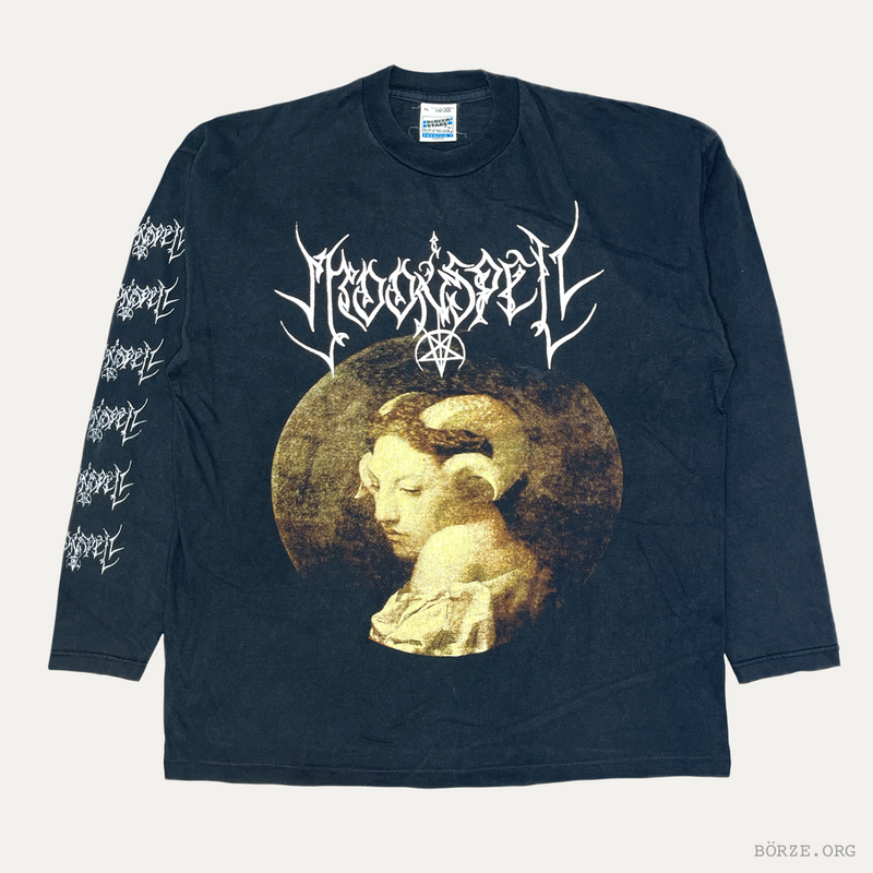 1995 MOONSPELL QUEEN IN WHITE SILK EURO TOUR LONG SLEEVE XL