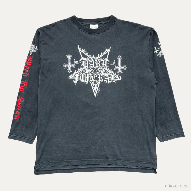 1998 DARK FUNERAL BLEED FOR SATAN EUROPE TOUR VINTAGE XL LONG SLEEVE