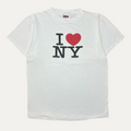 1990s MILTON GLASER 'I LOVE NY' VINTAGE TULTEX T-SHIRT MEDIUM