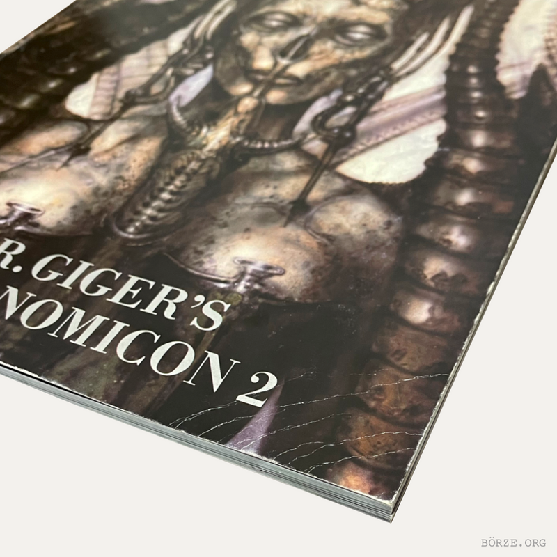 1988 HR GIGER'S NECRONOMICON II. SOFTCOVER ZURICH EDITION C WITH ENGLISH BOOKLET