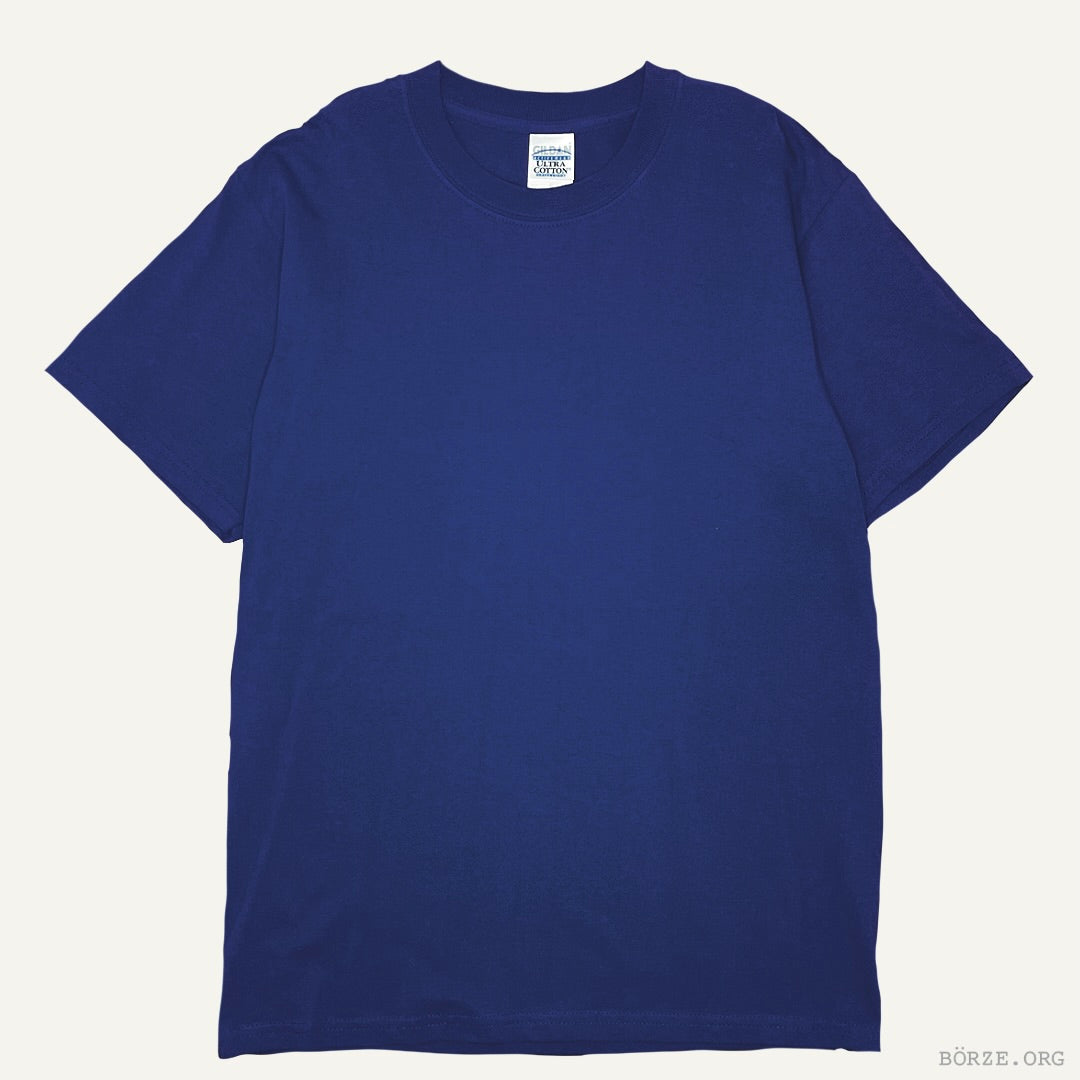 Late 1990s GILDAN ULTRA COTTON DEEP PURPLE VINTAGE PLAIN BLANK T-SHIRT M-L