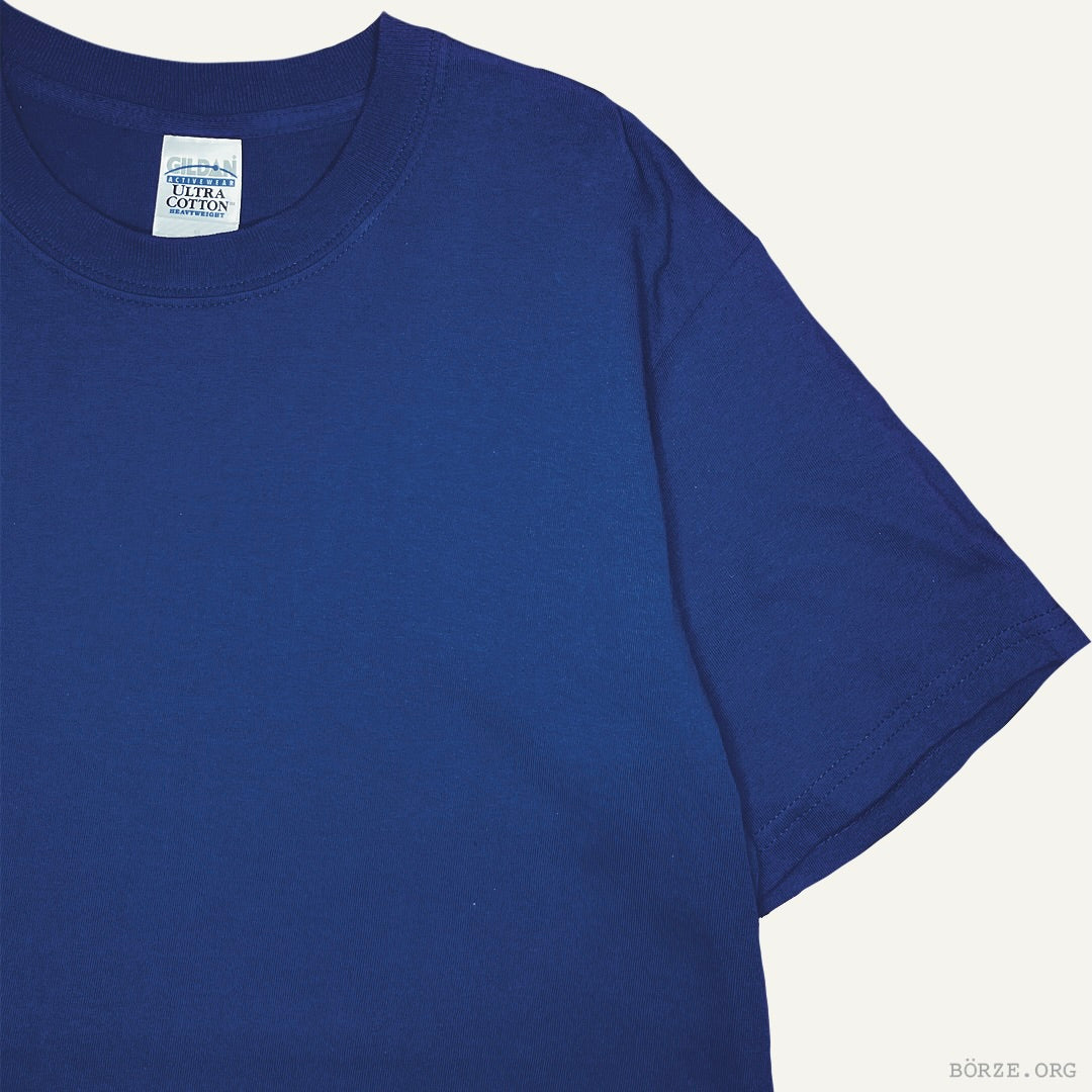 Late 1990s GILDAN ULTRA COTTON DEEP PURPLE VINTAGE PLAIN BLANK T-SHIRT M-L