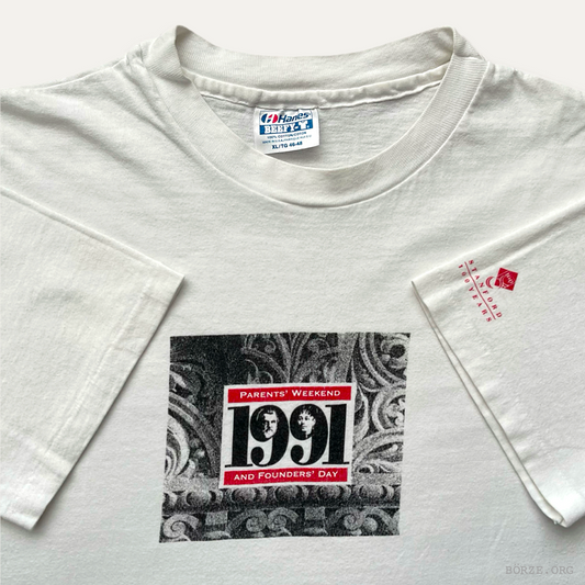 1991 STANFORD 100 YEARS FOUNDER'S WEEKEND ANNIVERSARY XL T-SHIRT