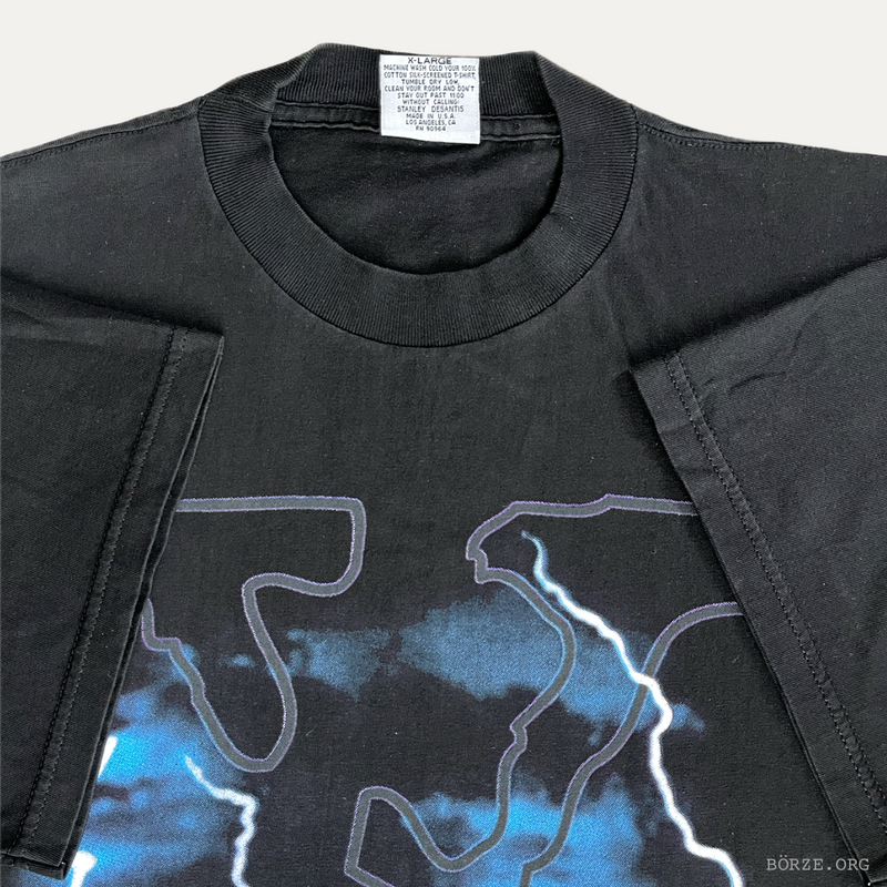 1994 X-FILES LIGHTNING BOLT T-SHIRT MFG BY STANLEY DESANTIS XL