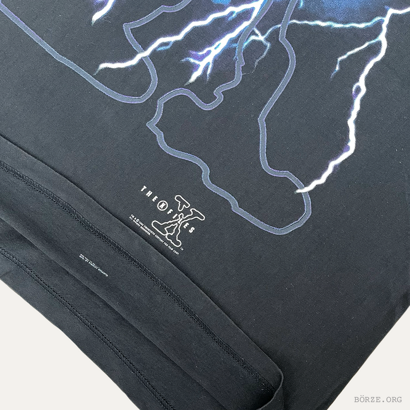 1994 X-FILES LIGHTNING BOLT T-SHIRT MFG BY STANLEY DESANTIS XL