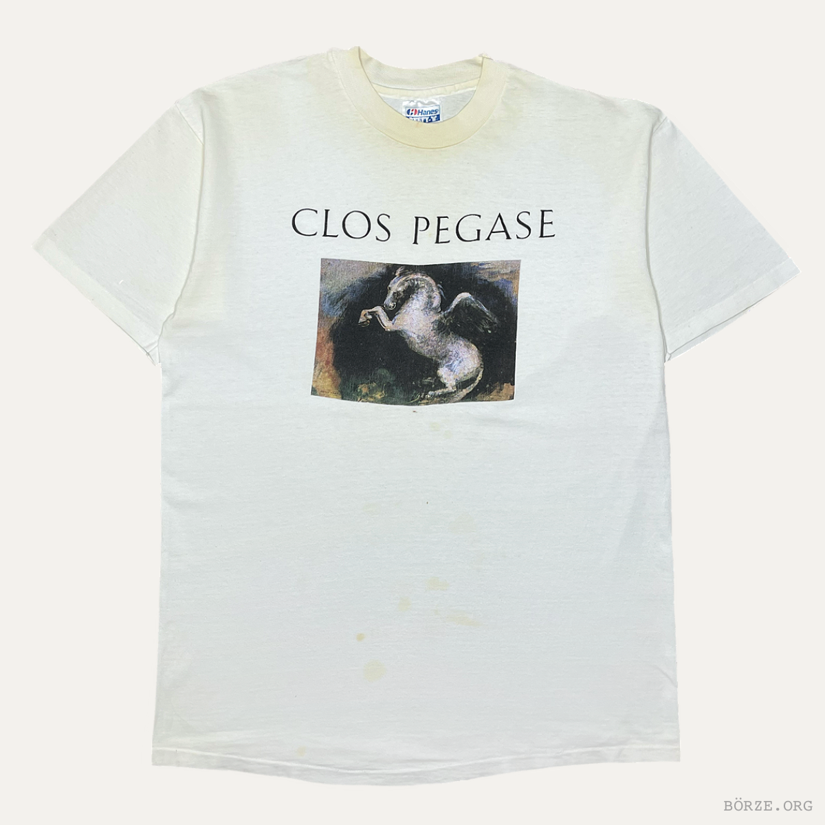 1991 ODILON REDON 'PEGASE' CLOS PEGASE NAPA VALLEY ART WINE SINGLE STITCH HANES VINTAGE T-SHIRT LARGE