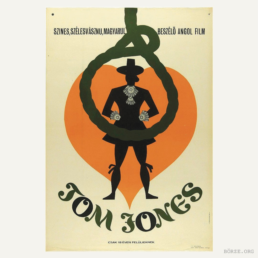1965 TOM JONES OFFSET LITHOGRAPH FILM POSTER FINNEY YORK DEVINE SOMORJAI
