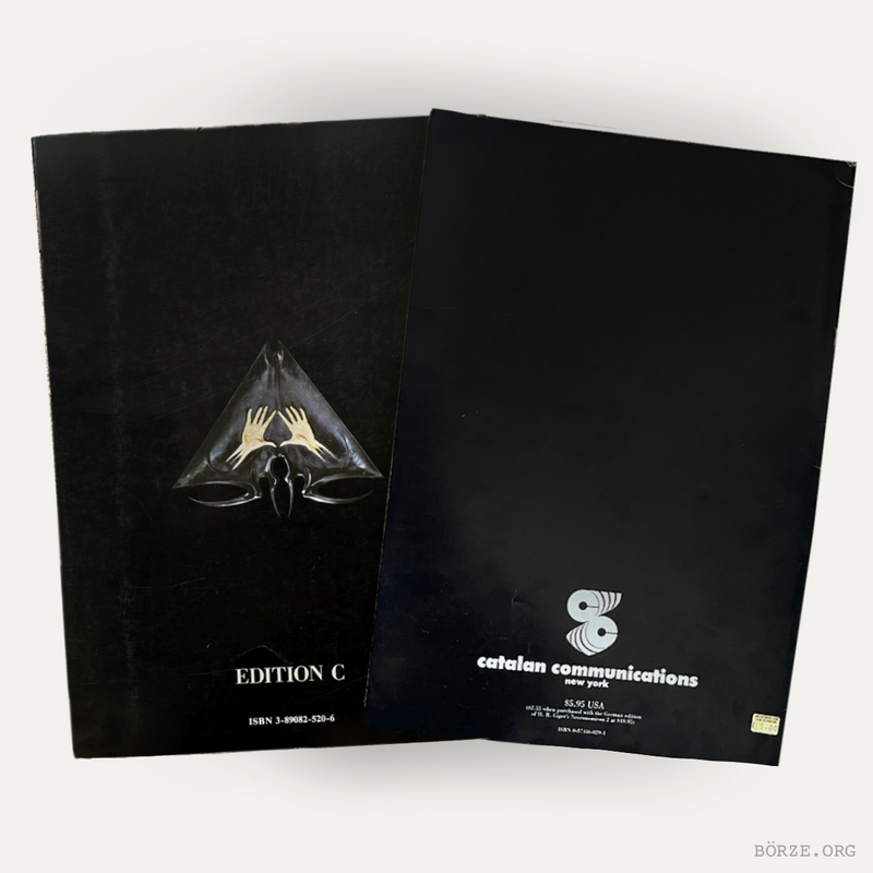 1988 HR GIGER'S NECRONOMICON II. SOFTCOVER ZURICH EDITION C WITH ENGLISH BOOKLET