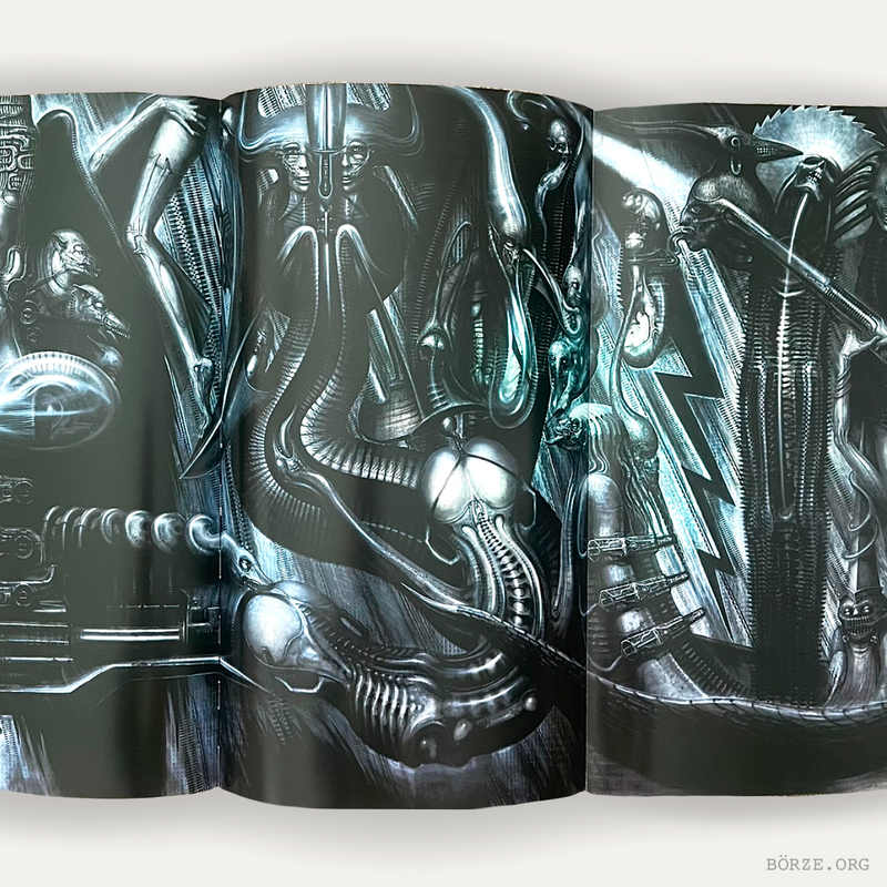 1988 HR GIGER'S NECRONOMICON II. SOFTCOVER ZURICH EDITION C WITH ENGLISH BOOKLET