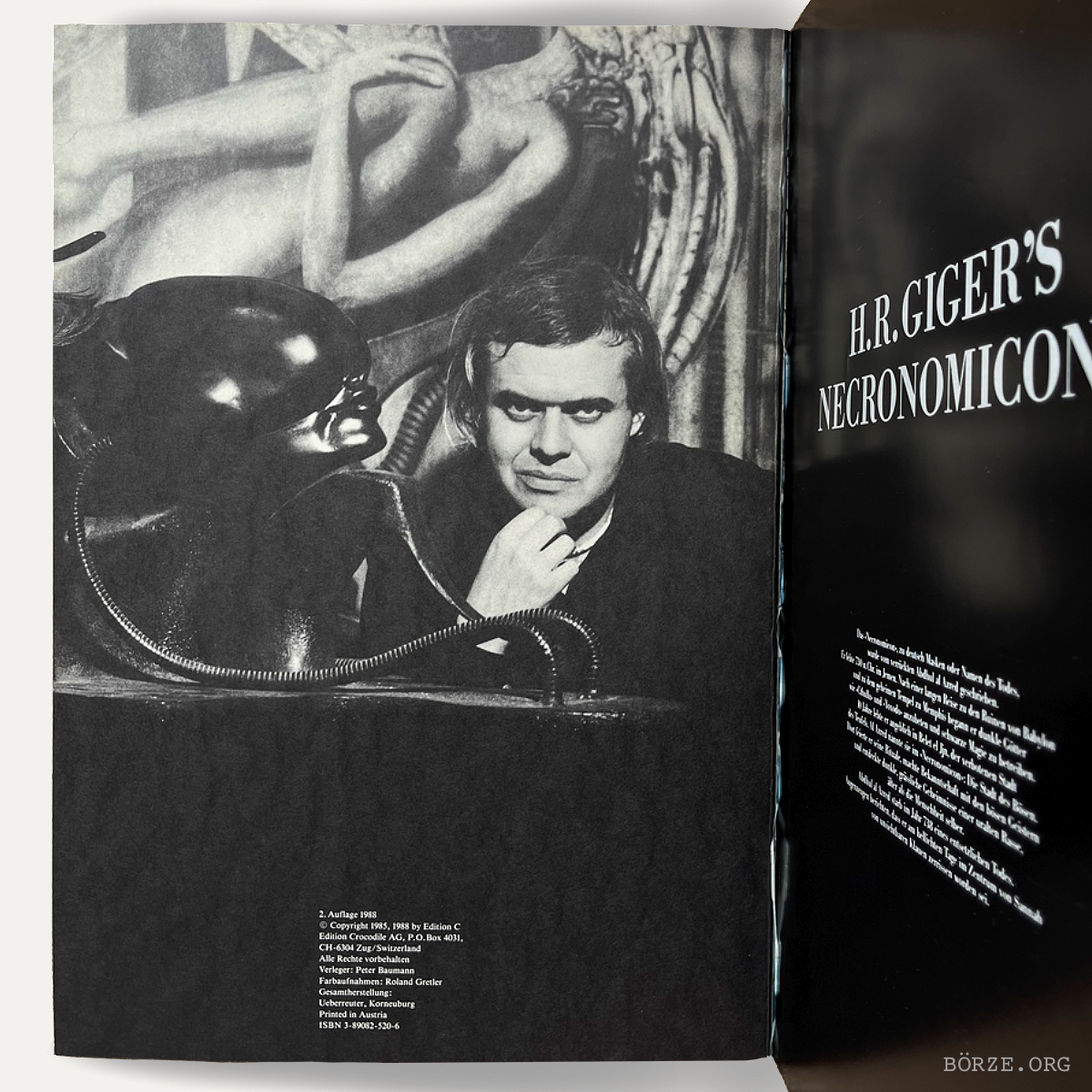 1988 HR GIGER'S NECRONOMICON II. SOFTCOVER ZURICH EDITION C WITH