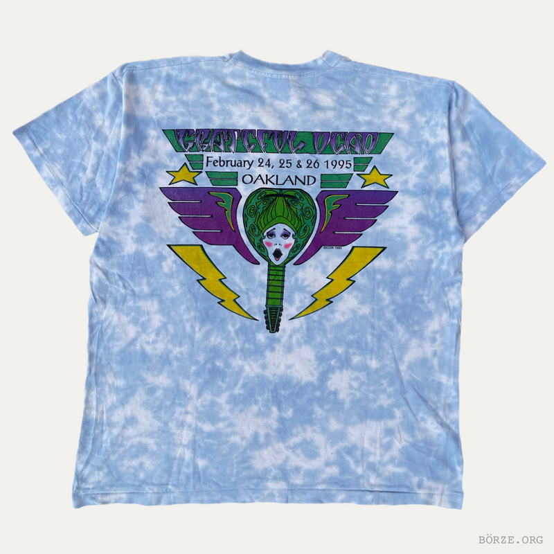 1995 GRATEFUL DEAD OAKLAND MARDI GRAS FEBRUARY SHOWS T-SHIRT XL