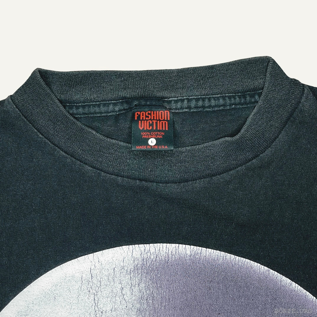 1995 FASHION VICTIM ALIEN FACE BLACK VARIANT T-SHIRT LARGE