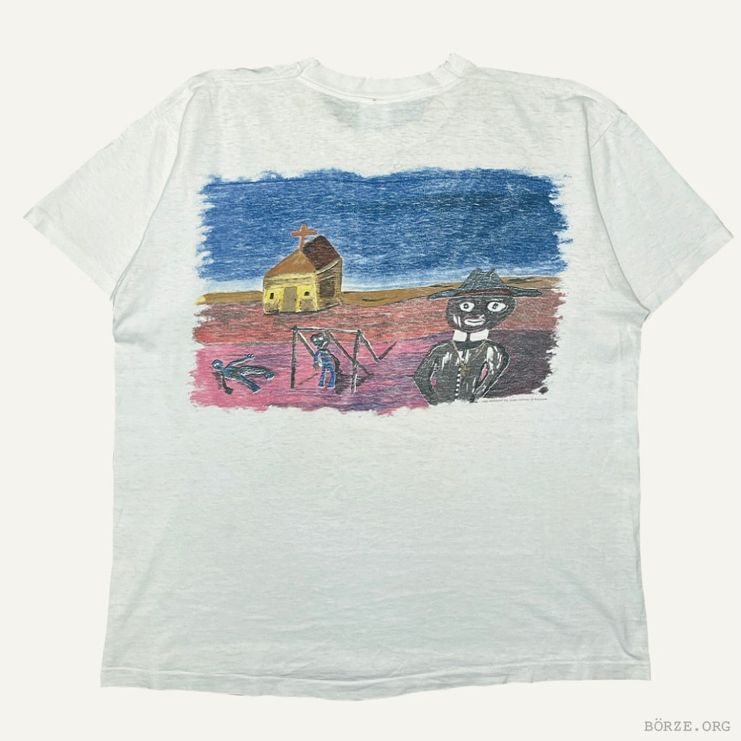 1993 MIDNIGHT OIL ‘EARTH SUN MOON’ BROCKUM WHITE VINTAGE T-SHIRT XL