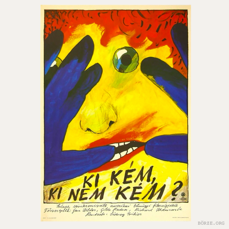 1985 HANKY PANKY OFFSET ORIGINAL FILM POSTER SIDNEY POITIER