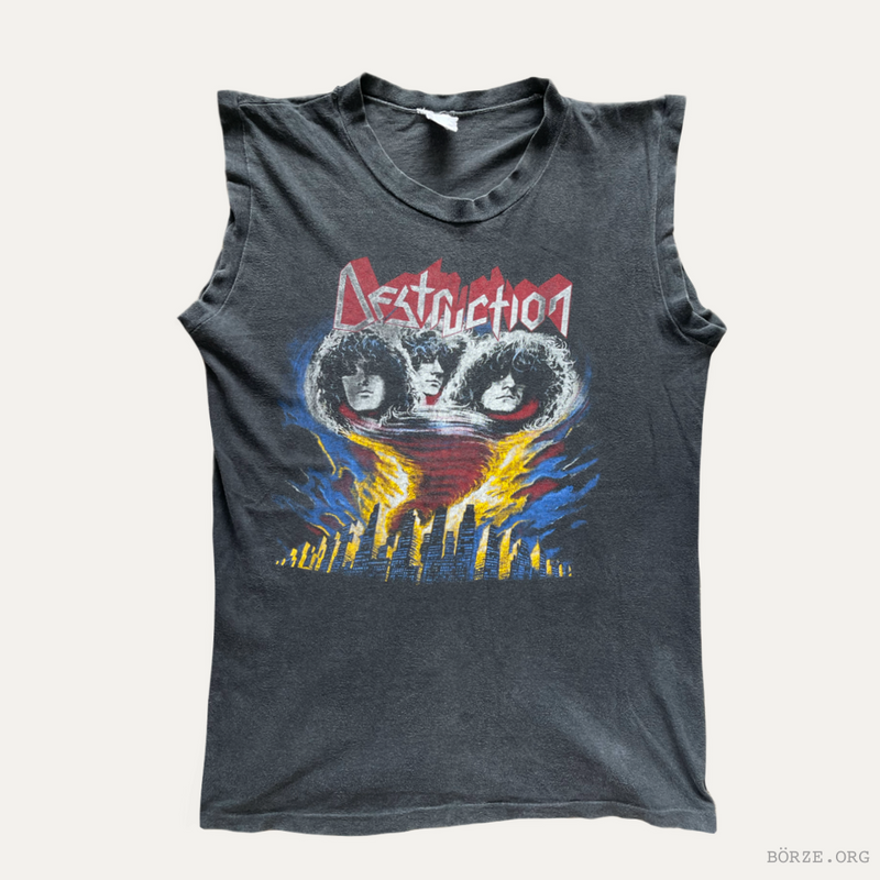 1986 DESTRUCTION ETERNAL DEVASATION MUSCLE T-SHIRT