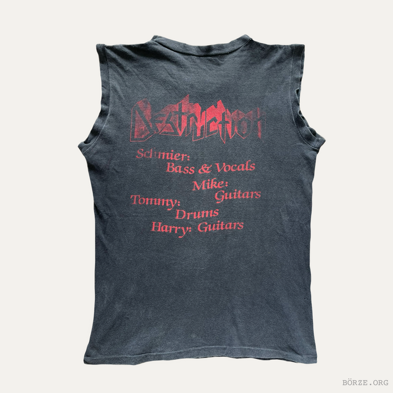 1986 DESTRUCTION ETERNAL DEVASATION MUSCLE T-SHIRT