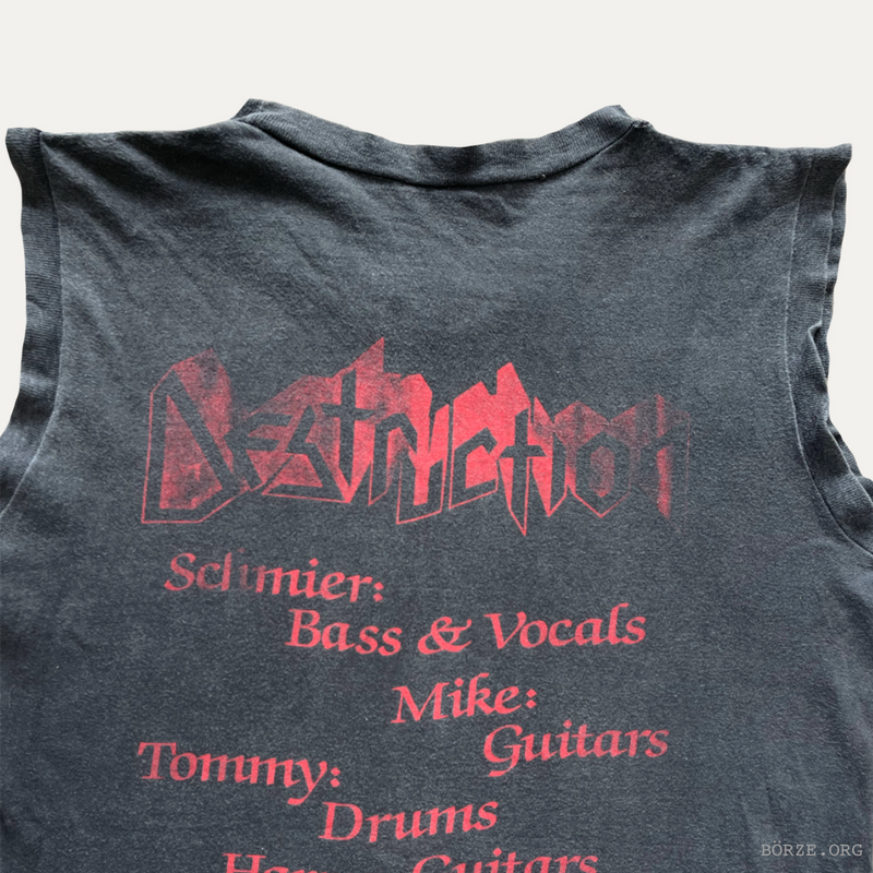 1986 DESTRUCTION ETERNAL DEVASATION MUSCLE T-SHIRT